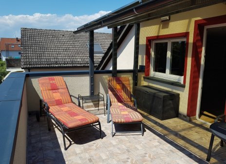 Karlsruhe Grünwinkel Ferienwohnung Dachterrasse, 2