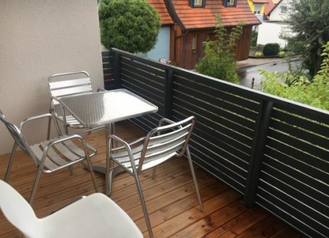 Wohnung für Raucher mit Balkon